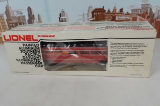 Lionel O Gauge No.  6 - 7204 Aluminum Southern Pacific Daylight Dining Passenger Car