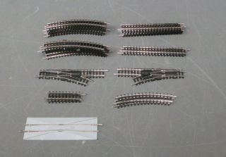Trix N Scale Track Sections,  Switches,  Uncoupler & Rerailer [26] Ln