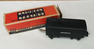 Lionel 2689w Vintage Coal Tender & Box - Post - War O Gauge Not -
