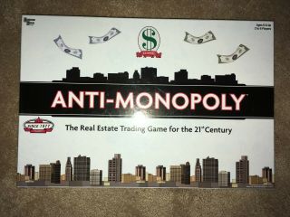 Anti - Monopoly The Real Estate Trading Game For The 21st Century Board Game - Vgc