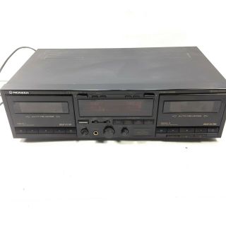 Pioneer Ct - W55or Auto Reverse Dual Tape Cassette Deck Player Japan