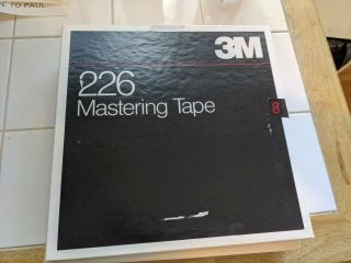 Scotch 3m Studio Mastering Tape 226 10.  5 " Metal Reel 1/4 " Box Radio Program Vtg 6