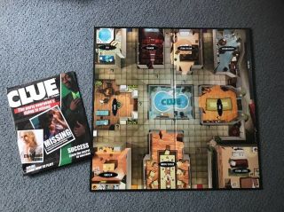 Parker Brothers Clue Game Board Only 2008 Half Fold Replacement Parts