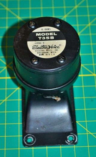 1 Vintage Electro Voice Ev T35b 16 Ohms Tweeter Speaker
