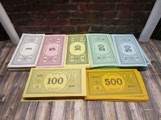 1985 Monopoly 1935 Commemorative Edition Board Game Replacement Money Set 2