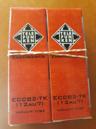 Telefunken ECC82 (12AU7) Tested/Matched Pair gently 10 hours $60 2