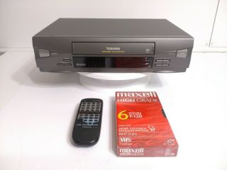 Toshiba M455 Vhs Vcr With Remote And