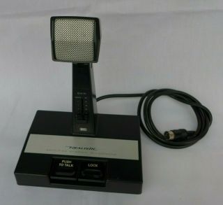 Vtg Realistic Amplified Dynamic Base Station Microphone 21 - 1173 Made In Japan Cb