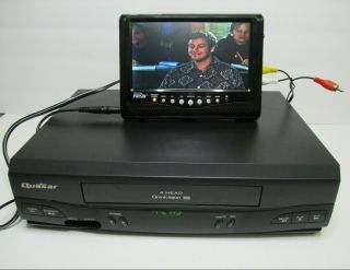 Quasar Vhq - 41m 4 - Head Vhs Vcr Video Cassette Recorder Player