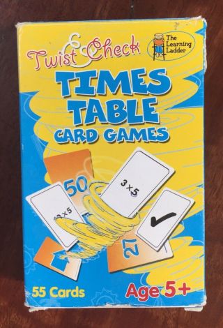 The Learning Ladder - Twist And Check Times Tables Card Game