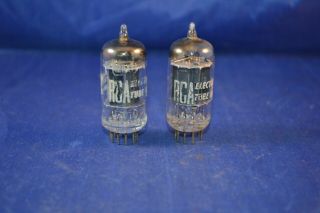 Strong Testing Match Black Plate Rca 12ax7 Audio Tubes
