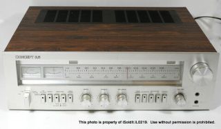 Vintage CONCEPT 3.  5 AM/FM STEREO RECEIVER IN WOOD GRAIN CABINET 2