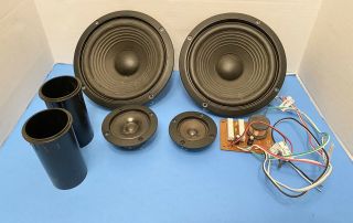 Pioneer Cs - G515 Complete (1) Floor Speaker Parts 8 " Woofers Mid & Tweeter 4way
