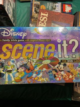 Disney Scene It Dvd Trivia Board Game 2004 Pixar 1st Edition No Instructions