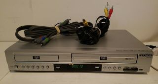 Go Video Dv2140 Dvd / Vcr Combo 4 Head Hi - Fi Stereo Vhs Player,  Av/rgb Cables
