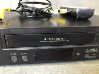 Sharp VC - A572U 4 Head Hi - Fi VHS VCR Player with Remote Control 3