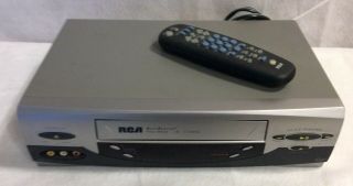 Rca Accusearch Vr651hf 4 Head Hifi Stereo Vcr Player W/remote Av Cables