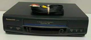 Panasonic Pv - 9450 4 - Head Hifi Vhs Vcr Recorder W/ Tuner,  Remote