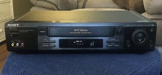 Sony Vcr 4 Head Slv - 778hf Stereo Vhs Hifi Video Cassette Recorder Great