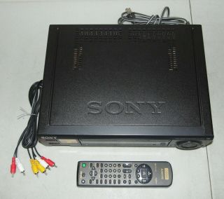 READ AD SONY VHS VCR PLAYER RECORDER SLV - 685HF,  Remote,  Cables 2