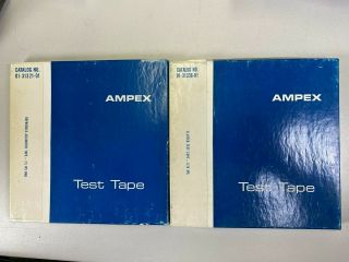 Two Ampex Test Tape Reproduce Alignment 7.  5 Ips Full Track And Flutter 3.  75 Ips