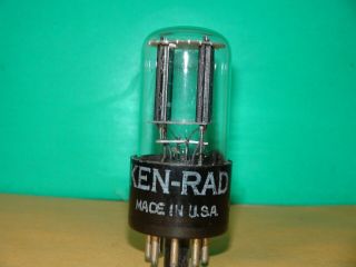 Ken Rad 6sn7 Gt Vacuum Tube 1950