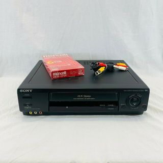 Sony Vhs Vcr Plus Video Cassette Player Recorder Slv - 688hf