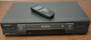 Toshiba W - 603 Vhs Player With Remote 4 Head Hifi Stereo Vcr Pro Drum
