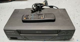 Phillips Magnavox Vrc602mg21 Vcr Vhs Player Recorder With Remote
