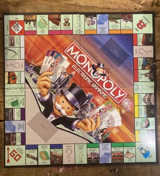2007 Hasbro Monopoly Electronic Banking Replacement Folding Game Board Only