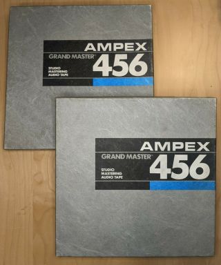 (2) Ampex 456 Grand Master 1/2” X 2500 