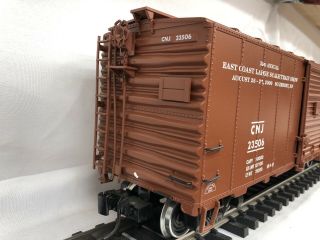 Aristocraft Central Of Jersey Box Car With Kadee Couplers 46093 G Scale 3