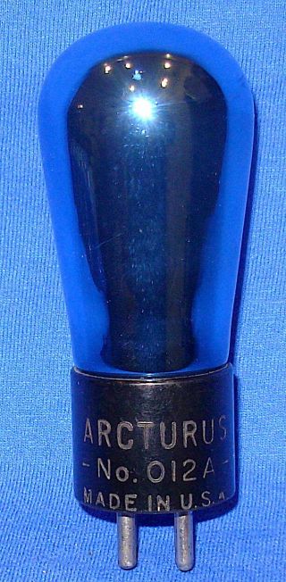 Strong Arcturus Blue Globe 012a (type 12a) Triode Vacuum Tube