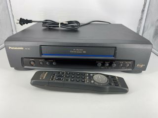 Panasonic Pv - 7401 - 4 Head Omnivision Vcr Vhs Player With Remote Cable