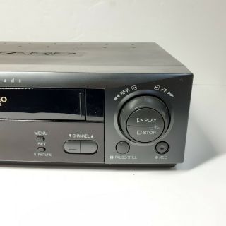 Sharp VC - H982U 4 - Head Hi - Fi Stereo VCR VHS Tape Player No Remote 2