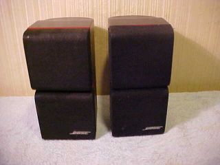 Bose Classic Redline 2 Double Cube Speakers Lifestyle Acoustimass - - Great
