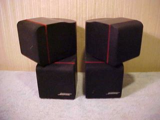 BOSE CLASSIC REDLINE 2 Double Cube Speakers Lifestyle Acoustimass - - Great 2