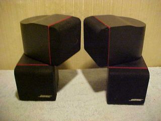 BOSE CLASSIC REDLINE 2 Double Cube Speakers Lifestyle Acoustimass - - Great 3