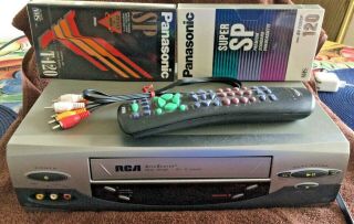 Rca Accusearch Vr651hf 4 Head Hifi Stereo Vcr Vhs Player.  With Remote