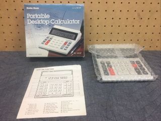Vintage Radio Shack Tandy Electronic Calculator Ec - 20017 Portable Desktop