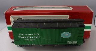Custom Decorated Lgb 44673 Finchield & Wrensylvania Box Car (metal Wheels) /box