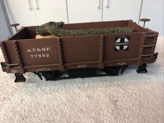 Aristo - Craft At& Sf - Wood Gondola Car - G Scale,  With Logs
