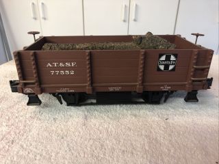 Aristo - Craft AT& SF - Wood Gondola Car - G Scale,  With Logs 2