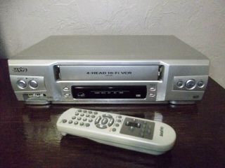 Sanyo Vwm - 800 4 Head Hi - Fi Vhs Video Cassette Player Recorder With Remote