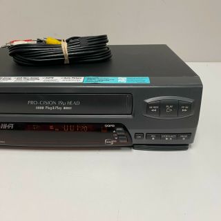 JVC HR - A55U Ultra Spec Drive Hi - Fi 4 - Head VCR VHS - No Remote 3