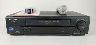 Sharp Vc - A582 4 - Head Vcr Player Recorder Vhs,  Universal Remote,  Rca Cable