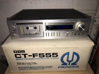 （grade A）pioneer Stereo Cassette Deck Ct - F555