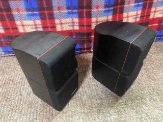 2 Bose Classic Redline Double Cube Speakers Lifestyle Acoustimass