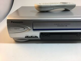 Panasonic Omnivision Pv - V4524s Stereo Hi - Fi Vhs Vcr W/ Remote Control