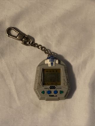 Vintage Star Wars 1997 R2d2 Giga Virtual Pet Keychain Tiger Electronics